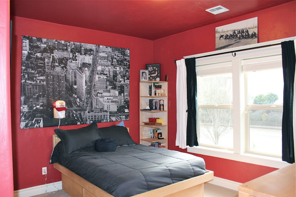 kırmızı genç odası