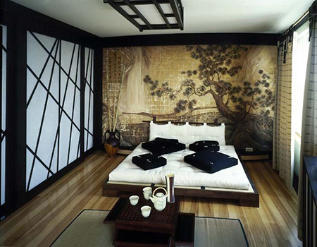 japon yatak odası resmi