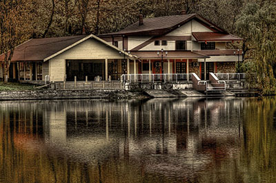 göl evi fotoğrafı