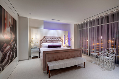 Işıklı yatak odası tasarımı