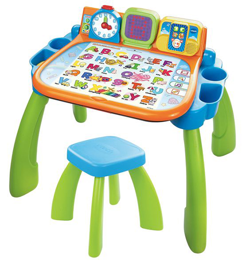 Çok renkli çocuk oyun ve çalışma masası